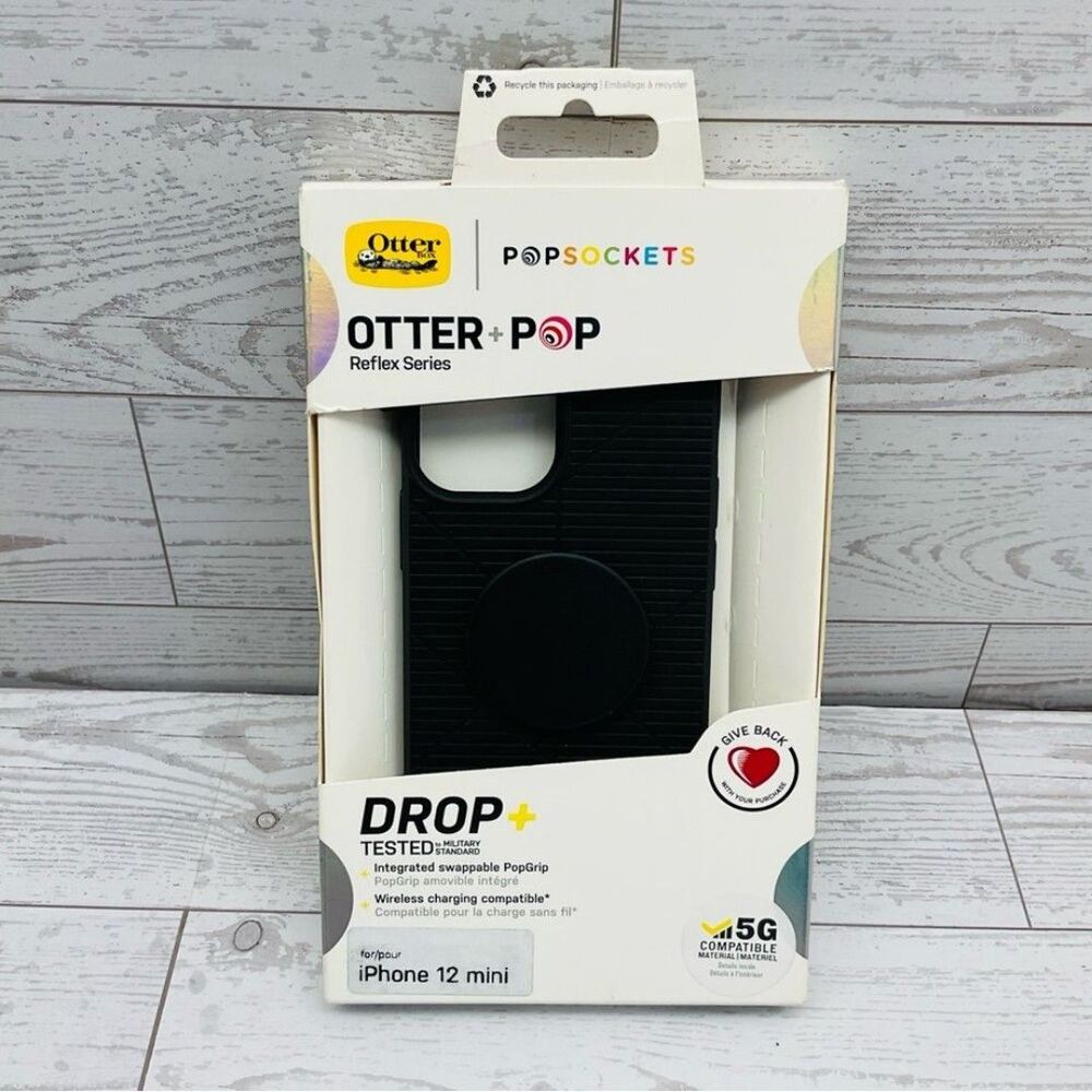 OtterBox Otter Pop Reflex Series Phone Case for iPhone 12 Mini Black